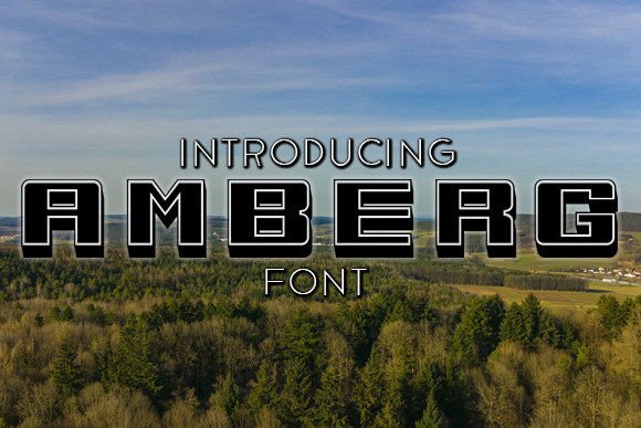 Amberg: A Bold 3D Typeface for Impactful Design