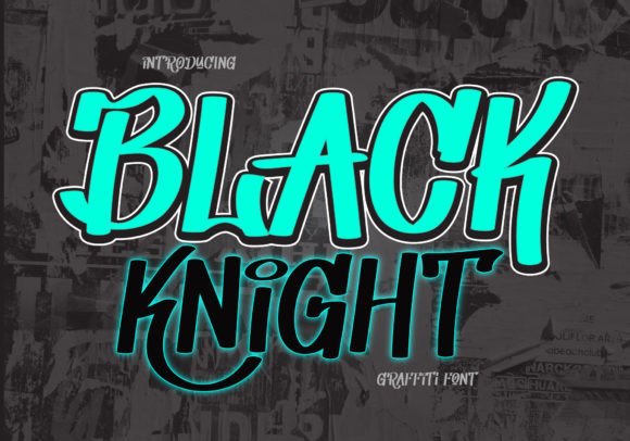 Black Knight: A Graffiti-Style Font for Street Art and Bold Designs