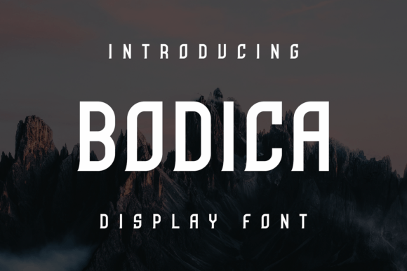 Bodica: A Unique Display Font for Creative Expression