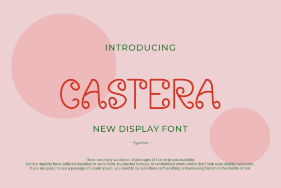Discover Castera: A Fun and Curly Display Font for Creative Projects