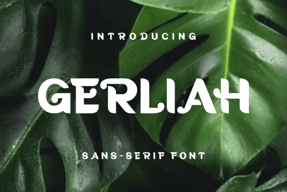 Gerliah: A Modern Display Font for Creative Impact