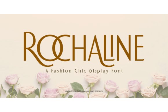 Introducing Rochaline: The Ultimate Fashion-Chic Display Font for Modern Designers