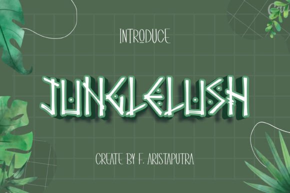 Junglelush: A Simple and Versatile Display Font