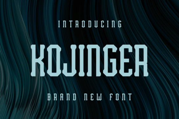 Kojinger: A Unique Display Font for Creative Projects