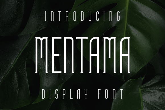 Mentama: A Unique Display Font for Creative Projects