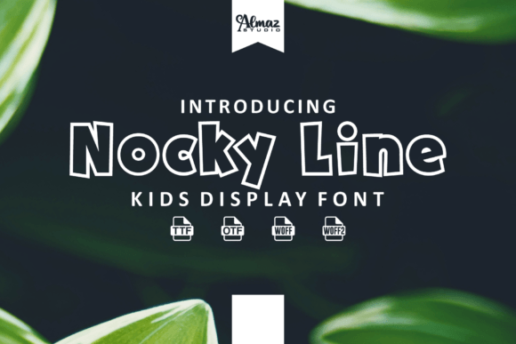 Nocky Line: A Versatile Display Font for Playful and Creative Projects
