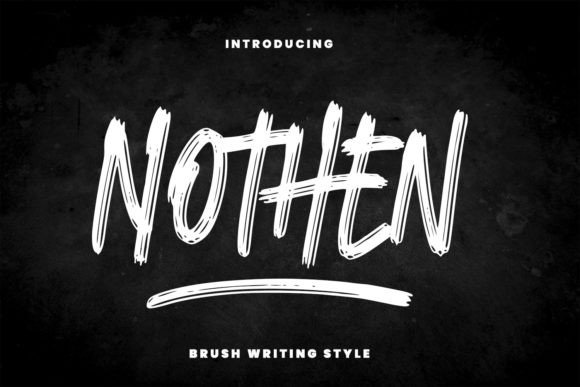 Nothen: A Modern Handwritten Brush Font for Creative Projects