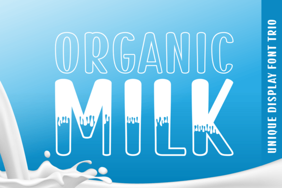 Organic Milk: A Fresh and Natural Display Font