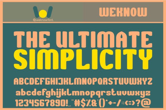 The Ultimate Simplicity: A Timeless Display Font for Modern Design