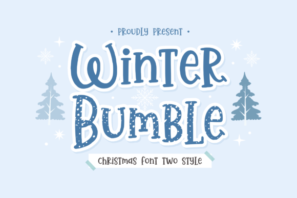 Winter Bumble: A Festive Display Font for Winter Designs