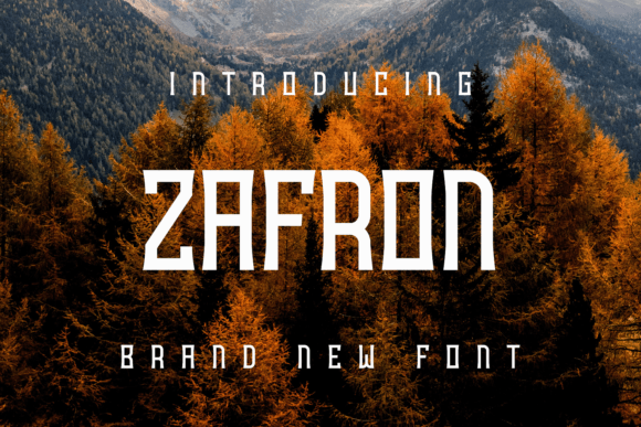Zafron: A Bold Statement in Modern Typography for Creative Professionals